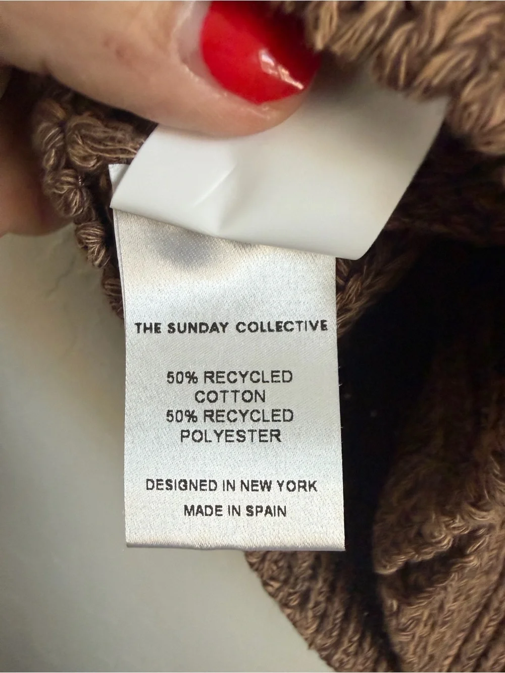 The Sunday Collective Beige Cable Knit Sweater Vest 3Y NWT Made In Spain